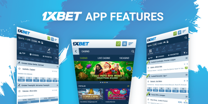 The list of the most important features of the 1xbet app
