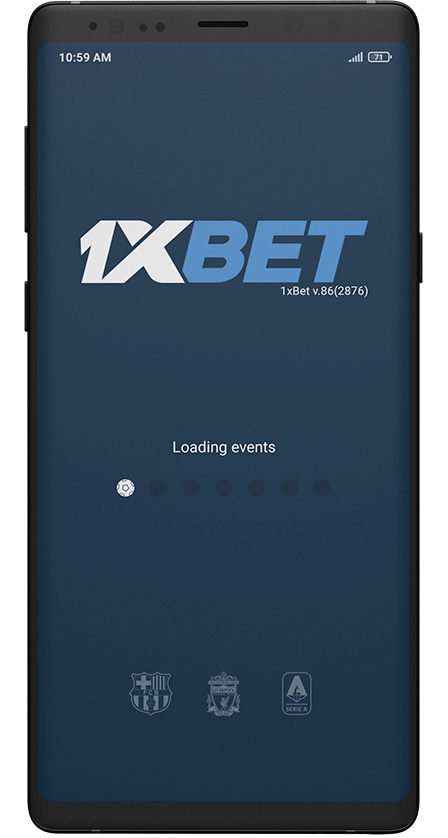 Main page of 1xbet application