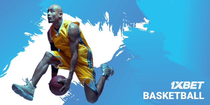 Place online bets at basketball with 1xbet bookie