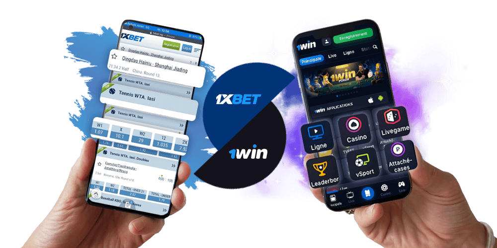 Comparison of 1xbet and 1win mobile apps for India