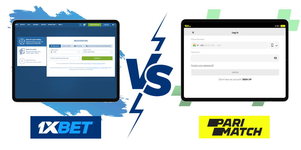 How to register on 1xbet and parimatch